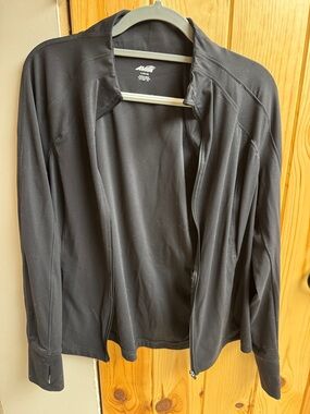 Avia Black Full-Zip Lightweight Women's Utility Jacket